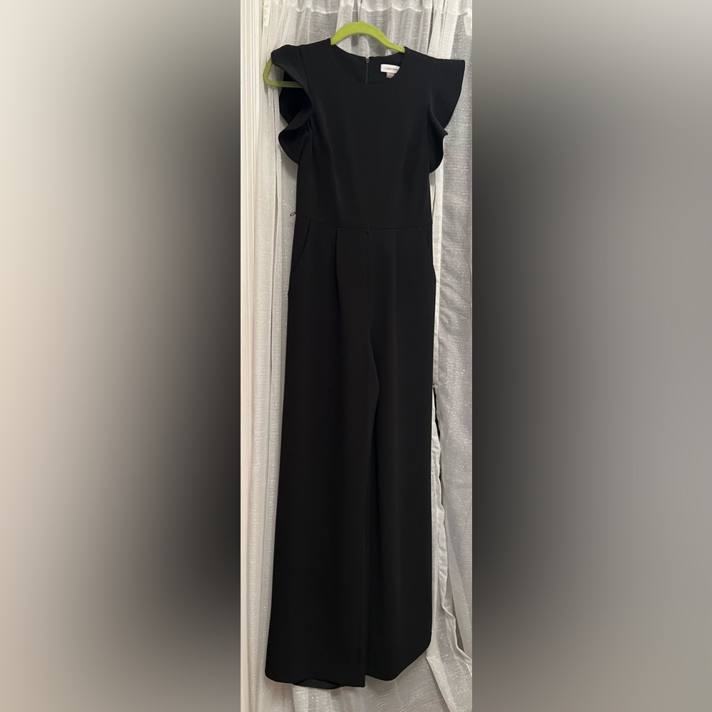 Calvin Klein jumpsuit with ruffle sleeves